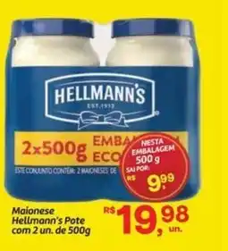 Fort Atacadista Maionese Hellmann's Pote com 2 un. oferta