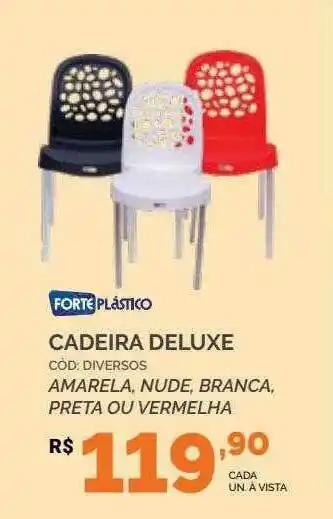 Forte Plástico Cadeira Deluxe Amarela Nude Branca Preta Ou Vermelha