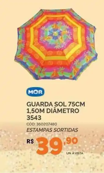 Guarda Sol 75cm 1.50m Diâmetro 3543 Mor