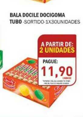 Bala Docile Docigoma Tubo