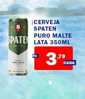 Extrabom Supermercados Cerveja Spaten Puro Malte Lata oferta