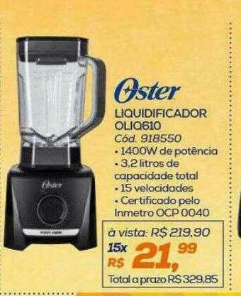 Lojas Colombo Oster Liquidificador Oliq610 oferta