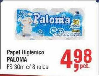 Higa Atacado Papel Higiênico Paloma oferta