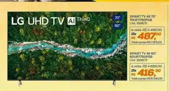 Lojas Colombo Smart Tv 4k 70 oferta