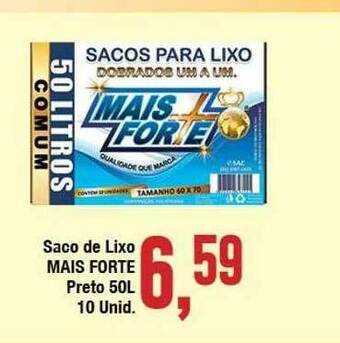 Rede Economia Saco De Lixo Mais Forte Preto 50l oferta