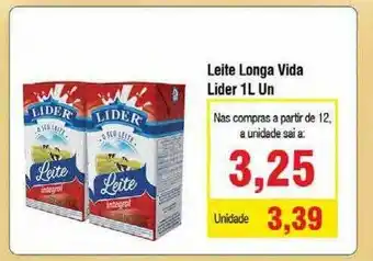 Spani Atacadista Leite Longa Vida Lider oferta