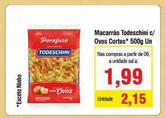 Spani Atacadista Macarrão Todeschini C Ovos Cortes oferta