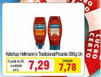 Spani Atacadista Ketchup Hellmann's Tradicional Picante oferta