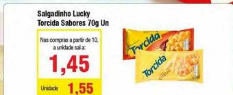 Spani Atacadista Salgadinho Lucky Torcida Sabores oferta
