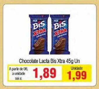 Spani Atacadista Chocolate Lacta Bis Xtra oferta