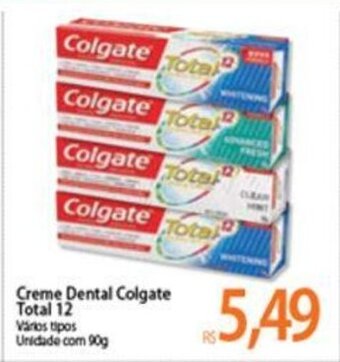 Atacadão Creme Dental Colgate Total 12 90g oferta