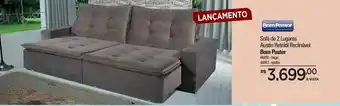 Zenir Sofá De 2 Lugares Austin Retrátil Reclinável Bom Pastor oferta