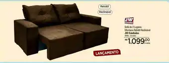 Zenir Sofá De 3 Lugares Montana Retrátil Reclinável Jw Esfofados oferta