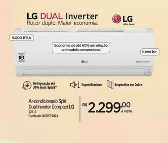 Zenir Ar-condicionado Split Dual Inverter Compact Lg oferta