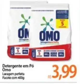 Atacadão Detergente em po Omo 400g oferta
