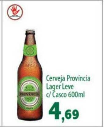 Econômico Atacadão Cerveja Provincia Lager Leve C Casco oferta