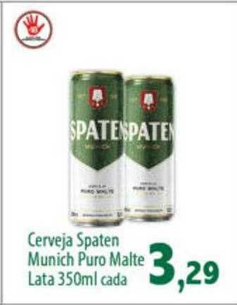 Econômico Atacadão Cerveja Spaten Munich Puro Malte oferta