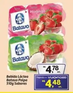Fort Atacadista Bebida Láctea Batavo Polpa Sabores oferta