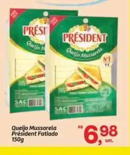 Fort Atacadista Queijo Mussarela Président Fatiado oferta