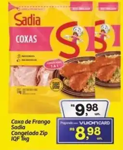 Fort Atacadista Coxa de Frango Sadia Congelada Zip IQF oferta