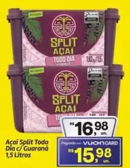Fort Atacadista Açaí Split Todo Dia c/ Guaraná oferta