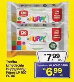 Fort Atacadista Toalha Umedecida Huppy Baby Wipes oferta