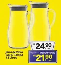 Fort Atacadista Jarra de Vidro Lau c/Tampa oferta