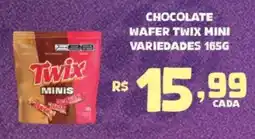 Bahamas Supermercados Chocolate wafer twix mini variedades oferta