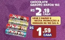 Bahamas Supermercados Chocolate garoto baton oferta