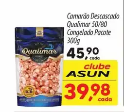 Asun Camarão Descascado Qualimar 50/80 Congelado Pacote oferta