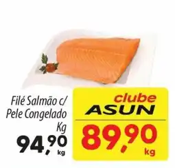 Asun Filé Salmão c/ Pele Congelado oferta