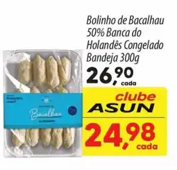 Asun Bolinho de Bacalhau 50% Banca do Holandês Congelado Bandeja oferta