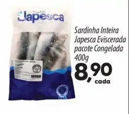 Asun Sardinha Inteira Japesca Eviscerada pacote Congelada oferta
