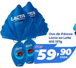 X Supermercados Ovo de Páscoa Lacta ao Leite N15 oferta