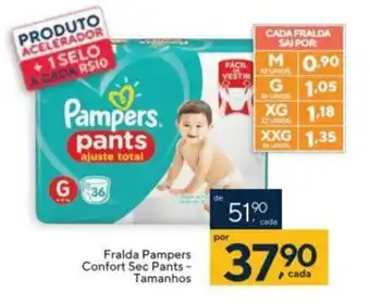 Coop Fralda Pampers Comfort Sec Pants Tamanhos oferta