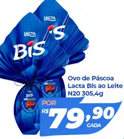 X Supermercados Ovo de Páscoa Lacta Bis ao Leite N20 oferta
