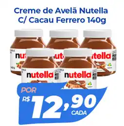 X Supermercados Creme de Avelã Nutella C/ Cacau Ferrero oferta