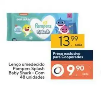 Lenco Umedecido Pampers Splash Baby Shark