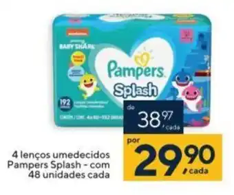 Coop 4 Lencos Umedecidos Pampers Splash com 48 unidades cada oferta