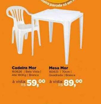 Lojas TaQi Cadeira Mor, Mesa Mor oferta
