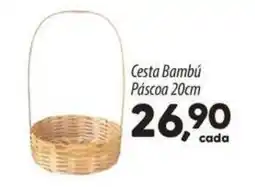 Asun Cesta Bambú Páscoa 20cm oferta