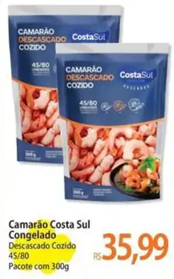 Atacadão Camarão Costa Sul Congelado Descascado Cozido 45/80 oferta