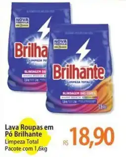 Atacadão Lava Roupas em Pó Brilhante Limpeza Total Pacote oferta