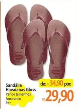 Atacadão Sandália Havaianas Gloss oferta