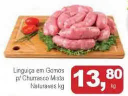 Mineirão Atacarejo Linguiça em Gomos p/ Churrasco Mista Naturaves oferta