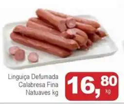 Mineirão Atacarejo Linguiça Defumada Calabresa Fina Natuaves oferta