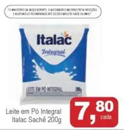 Mineirão Atacarejo Leite em Pó Integral Italac Sachê oferta