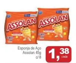 Mineirão Atacarejo Esponja de Aço Assolan c/8 oferta