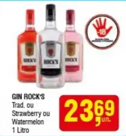 Higa Atacado GIN ROCK'S Trad. ou Strawberry ou Watermelon oferta