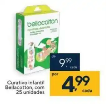 Coop Curativo infantil Bellacotton com 25 unidades oferta